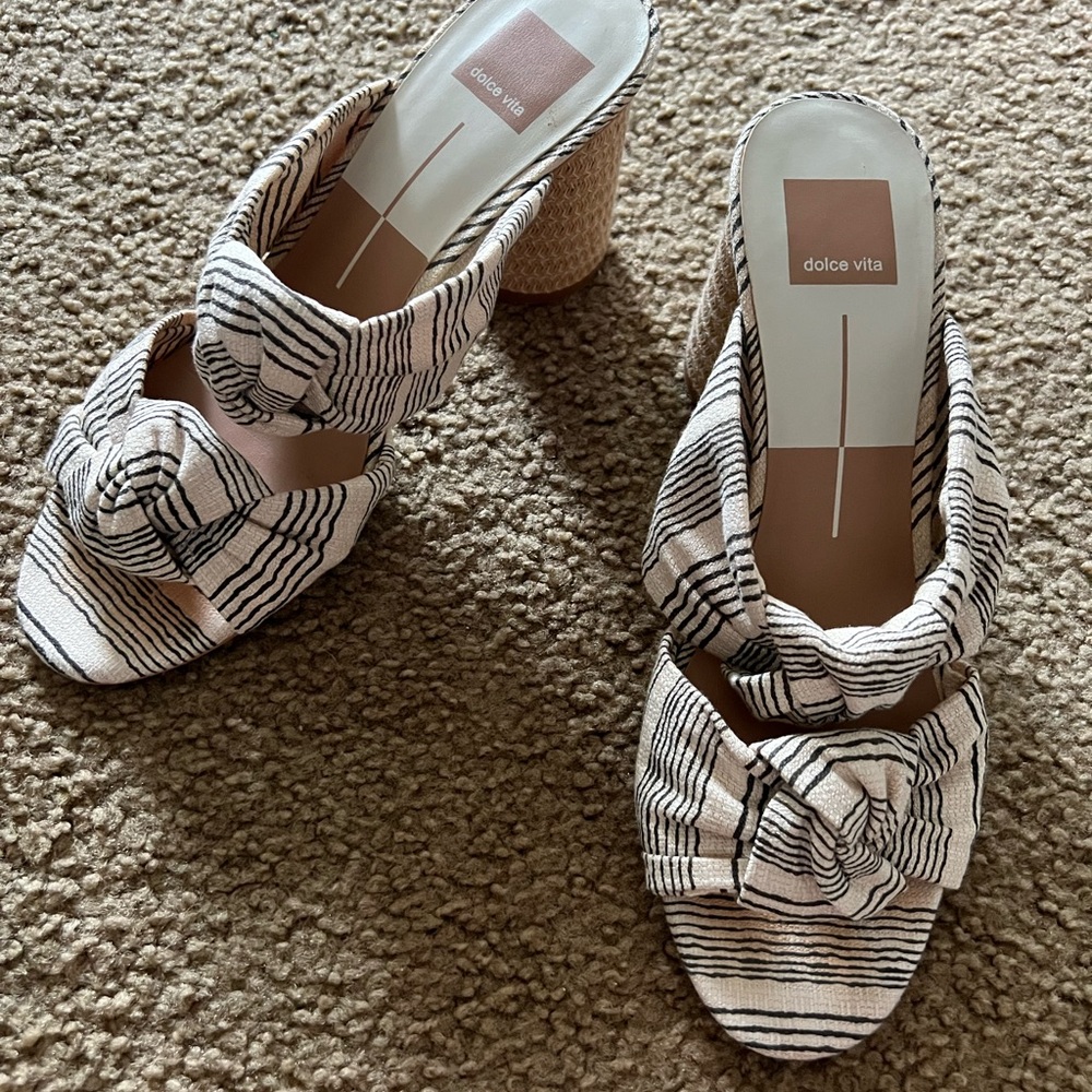 Dolce vita heel open toe and open back